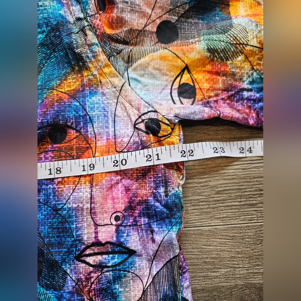 Colorful Abstract Button-Up Shirt - Picture 9 of 12